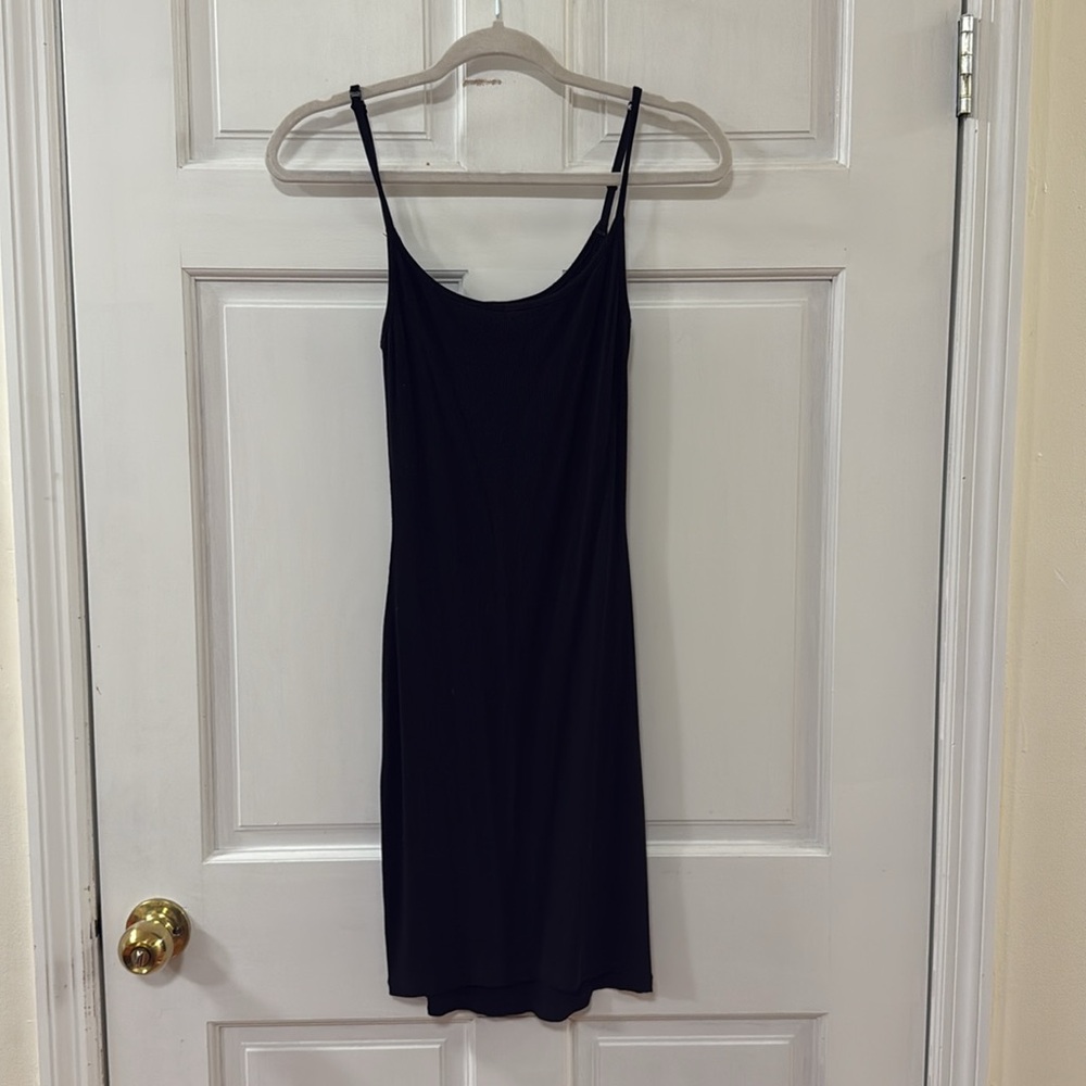 SKIMS Black Slip Dress XS